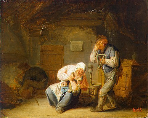 Sense of Smell, 1635, Adriaen van Ostade