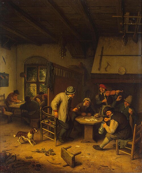 Peasants in a Tavern, 1671, Adriaen van Ostade