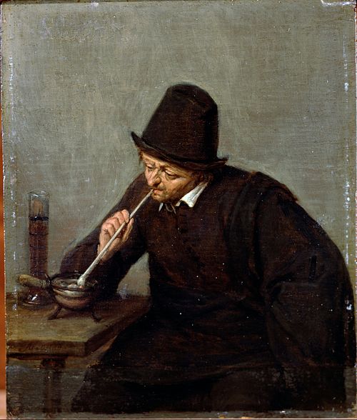 A Man Smoking, 1670, Adriaen van Ostade