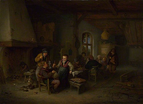 The Interior of an Inn, 1653, Adriaen van Ostade