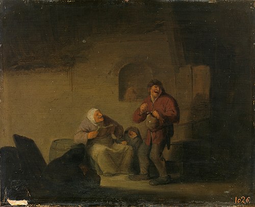 Reading Aloud, 1632, Adriaen van Ostade