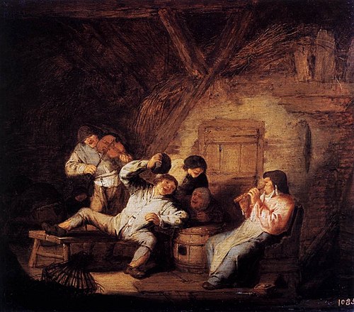 Concert rustique avec flûte et violon, 1630, Adriaen van Ostade