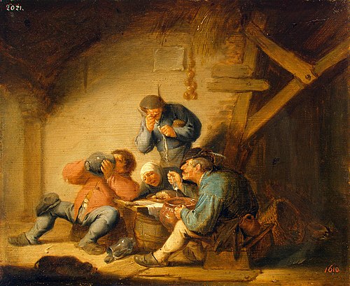Sense of Taste, 1635, Adriaen van Ostade