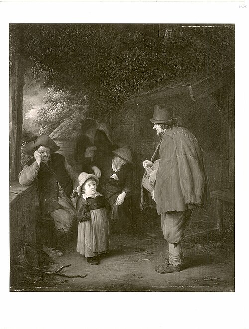 A Hurdy-Gurdy Player, 1653, Adriaen van Ostade