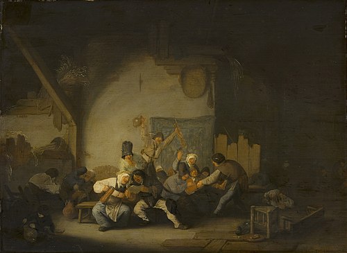 Peasants Making Merry, 1630, Adriaen van Ostade