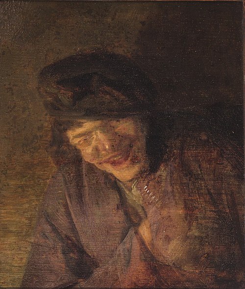 Head of a Laughing Peasant, 1646, Adriaen van Ostade
