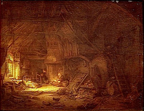 Cottage Interior, 1642, Adriaen van Ostade