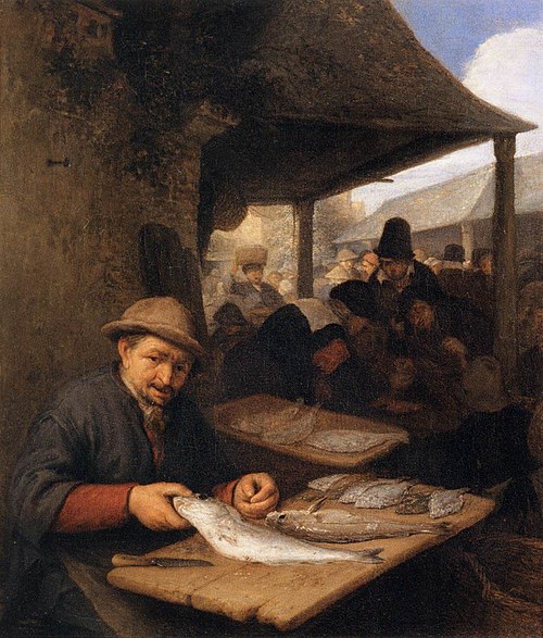 The Fish Market, 1659, Adriaen van Ostade