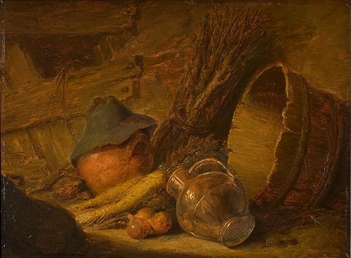 Stilleven met koperen kan, 1645, Adriaen van Ostade