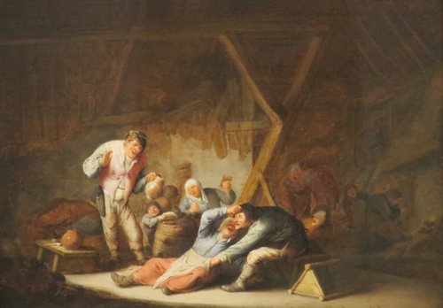 Carousing Peasants, 1630, Adriaen van Ostade