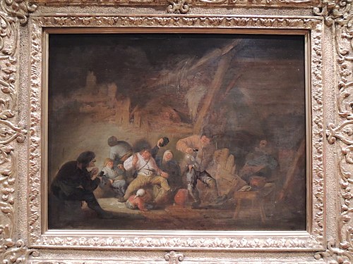 Buveurs dans une grange, 1651, Adriaen van Ostade