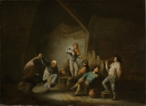 Het dansende paar, 1632, Adriaen van Ostade