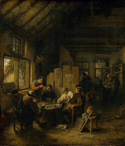 The Table in the Village Inn, 1660, Adriaen van Ostade