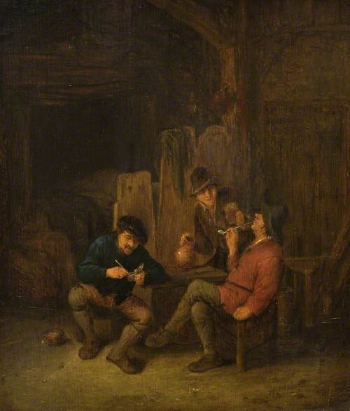Peasants smoking, , Adriaen van Ostade