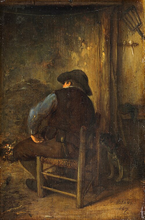 The Smoker, 1667, Adriaen van Ostade