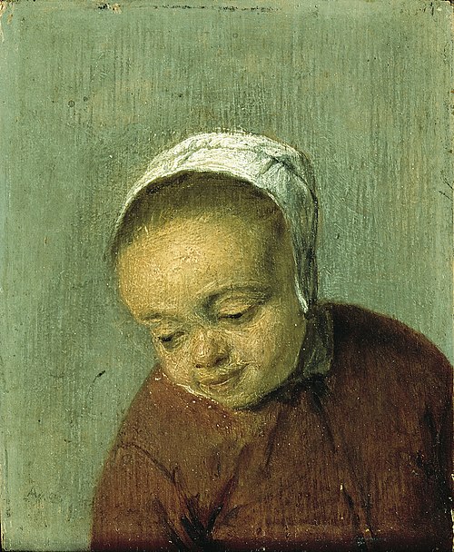 Head of a Girl, 1655, Adriaen van Ostade