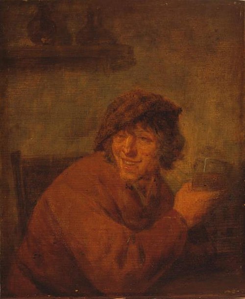 Drinking Peasant, 1650, Adriaen van Ostade