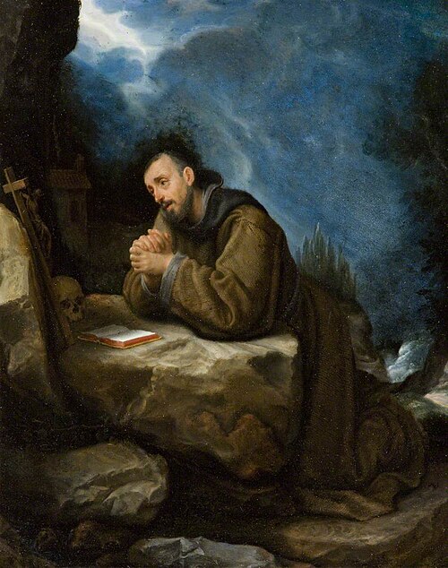 Saint Francis in Prayer, , Cristofano Allori