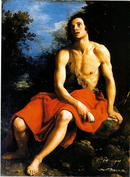 John the Baptist in the desert, 1650, Cristofano Allori