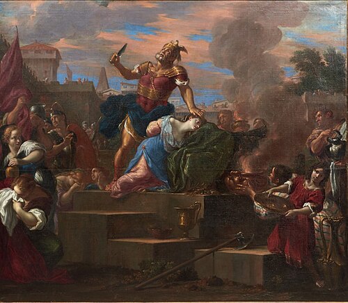 Le Sacrifice de la fille de Jephté, 1650, Thomas Blanchet