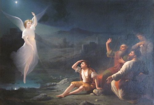 The Angel Appearing before the Shepherds, 1870, Thomas Buchanan Read