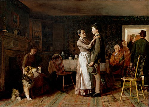 Breaking Home Ties, 1890, Thomas Hovenden
