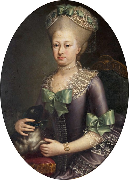 Porträt der Maria Carolina Antonietta Adelaide di Savoia, 1750, Giovanni Panealbo