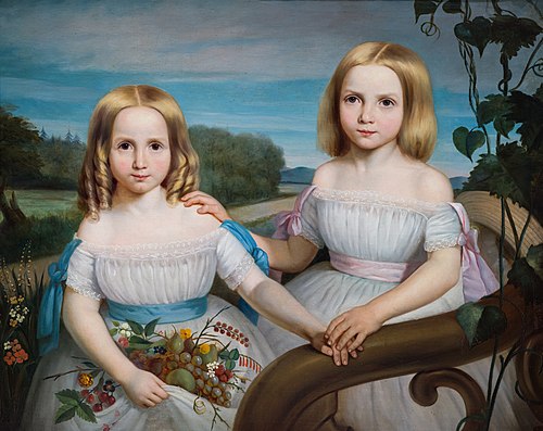 Olympe et Flore Chauveau, 1851, Théophile Hamel