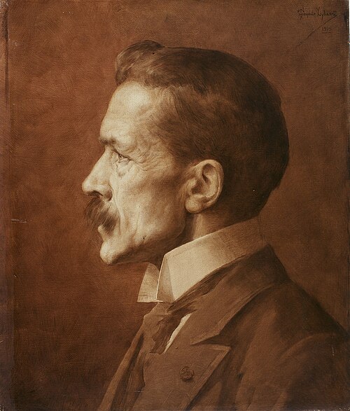 Portrait d'Albert Van der Straeten, procureur du roi, 1915, Théophile Lybaert