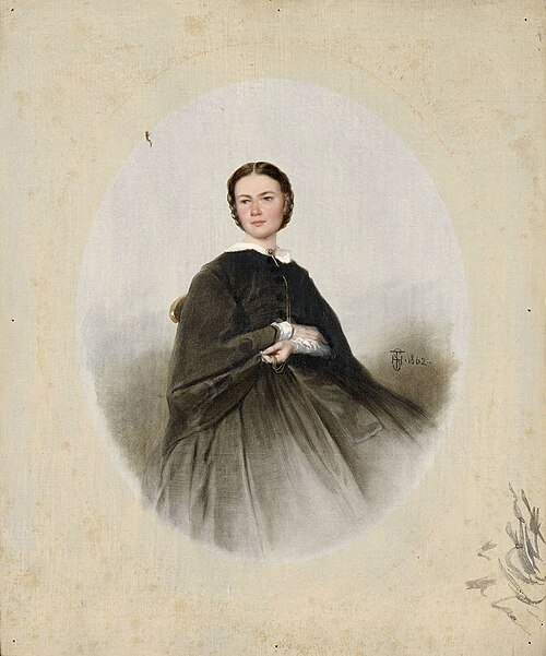 Portrait de Madame Rose Schuler-Bachelin, 1862, Théophile Schuler