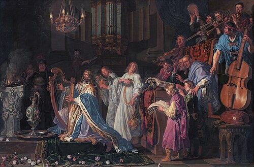 David in the temple, 1618, Pieter Lastman
