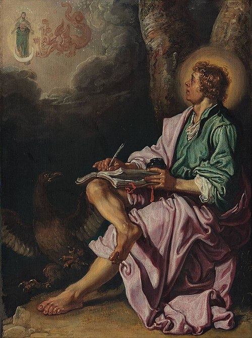 Saint Jean évangéliste à Patmos, 1613, Pieter Lastman