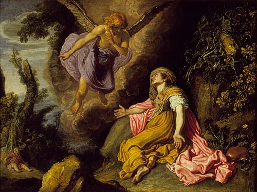 Hagar and the Angel, 1614, Pieter Lastman