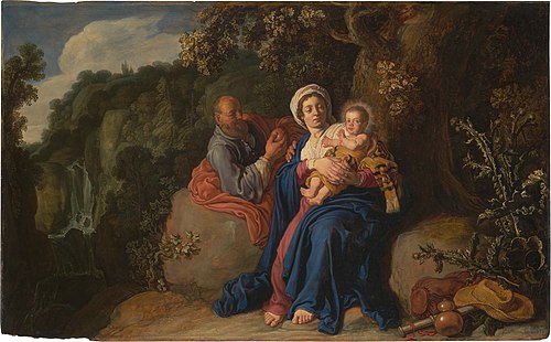 Le Repos pendant la fuite en Égypte, 1620, Pieter Lastman