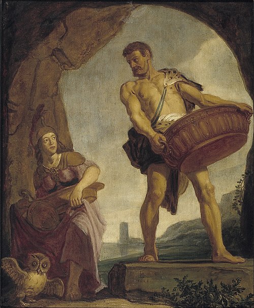 Athena and Odysseus, 1625, Pieter Lastman