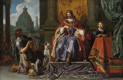David gives Uriah the letter for Joab, 1619, Pieter Lastman