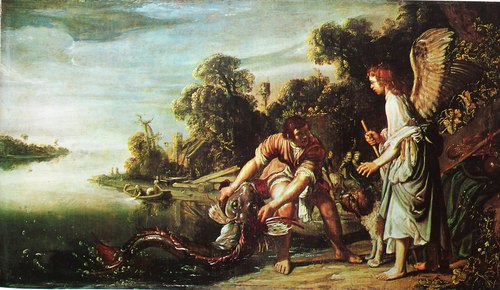 The Angel and the Young Tobit with the Fish, 1613, Pieter Lastman