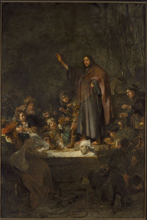 La Résurrection de Lazare., 1640, Carel Fabritius