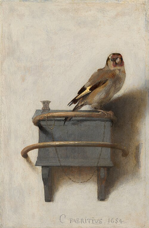 Le Chardonneret, 1654, Carel Fabritius