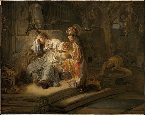 Mercury and Aglauros, 1646, Carel Fabritius