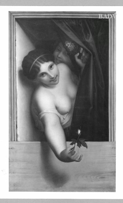 2 girls at a window, 1831, Antoine Wiertz