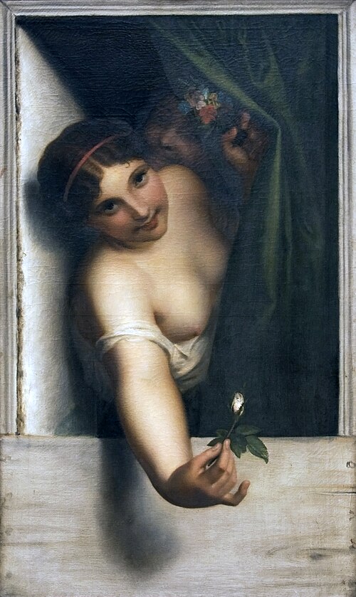 The rosebud, 1864, Antoine Wiertz