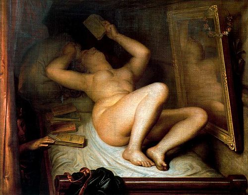 The Reader of Novels, 1853, Antoine Wiertz