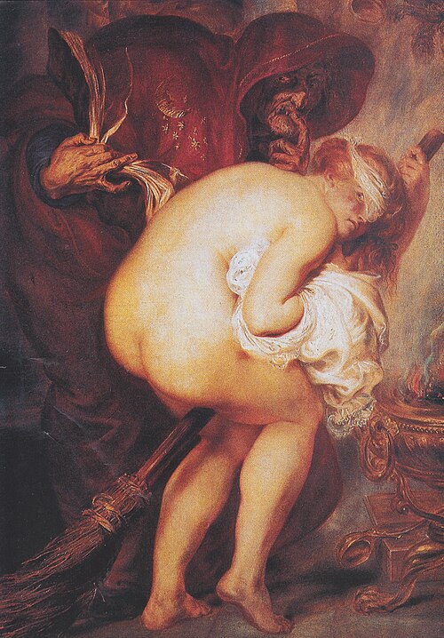 Young sorceress, 1857, Antoine Wiertz