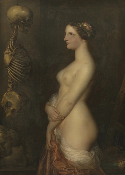 Two Young Girls or The Beautiful Rosine, 1847, Antoine Wiertz