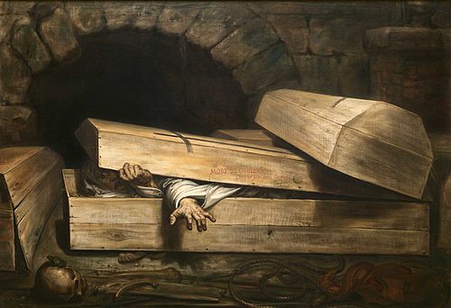 The Premature Burial, 1854, Antoine Wiertz