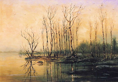 Early Spring, High Water, 1868, Alexeï Savrassov