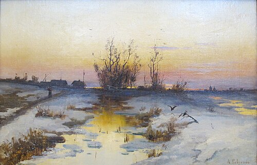 Spring Evening, Alder Blossoming, 1880, Alexeï Savrassov