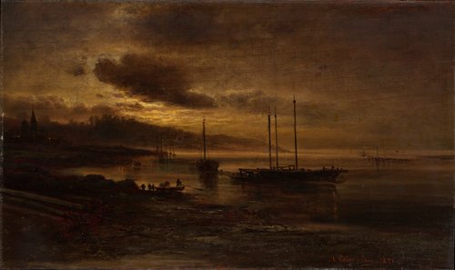 Night Scene on the Volga, 1871, Alexeï Savrassov