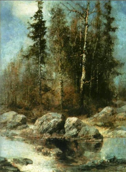 Весенний мотив, 1877, Alexeï Savrassov